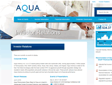 Tablet Screenshot of ir.aquaamerica.com